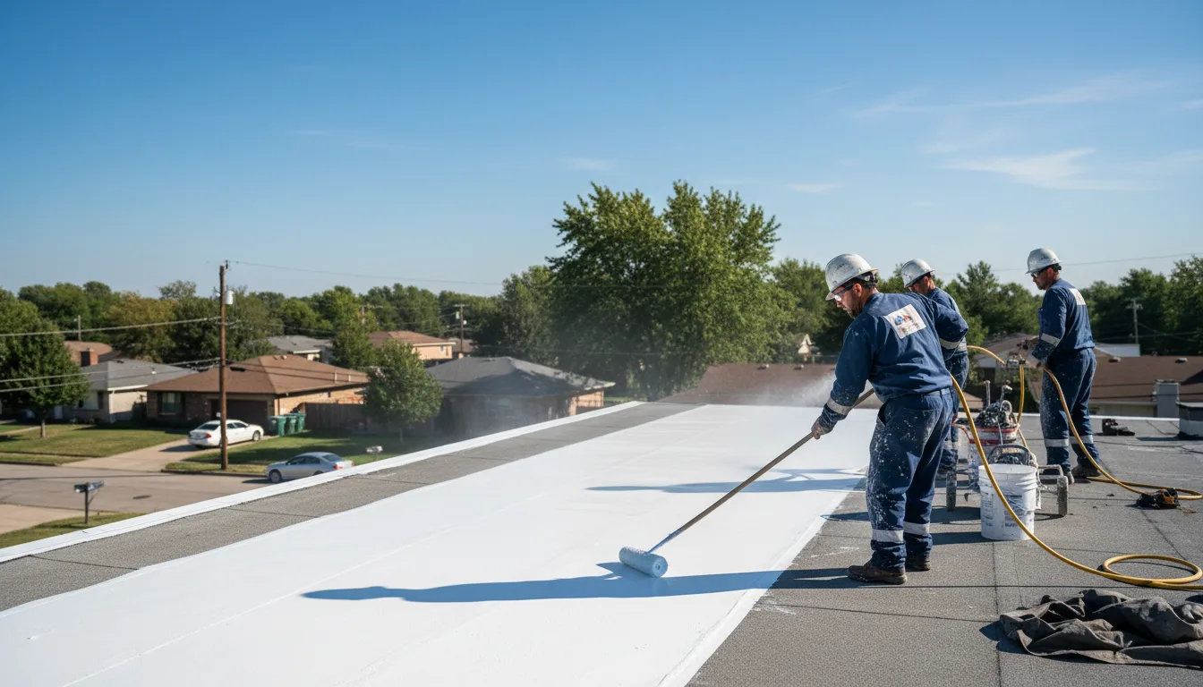 Commercial roof coating in Slate Run, PA near me
